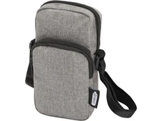 Сумка для телефона из переработанного материала Ross, серая фото