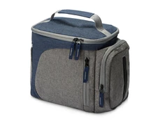 Сумка-холодильник Festival, 5 л, серая / синяя фото