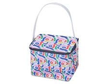 Сумка-холодильник с возможностью полноцветной печати, 15 х 20 см, белая / разноцветная фото