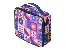 Сумка-холодильник с возможностью полноцветной печати, 22 х 25,6 см, черная / разноцветная фото