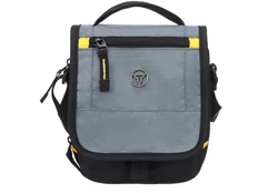 Сумка кросс-боди, 1,7 л, черная / серая фото