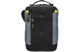 Сумка кросс-боди, 5,7 л, черная / серая фото