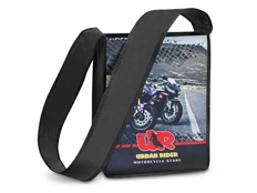 Сумка-мессенджер из нетканого материала PET с возможностью полноцветной печати, черная фото