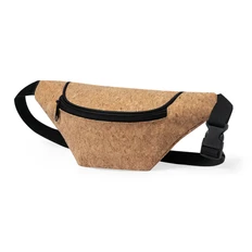Сумка на пояс из пробки Nussa, коричневая фото