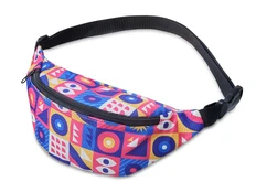 Сумка на пояс с возможностью полноцветной печати, 31 х 15 см, разноцветная фото