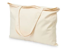 Сумка-оверсайз из переработанного хлопка Rejenny, 320 г/м2, бежевая фото