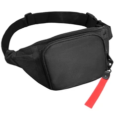 Сумка поясная Split To Go, черная / красная фото