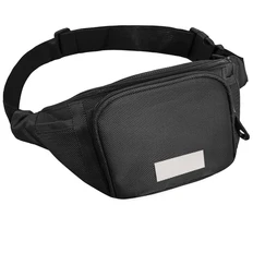 Сумка поясная Split To Go, черная / серебристая фото