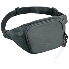 Сумка поясная Split To Go, серая / белая фото
