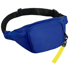 Сумка поясная Split To Go, синяя / желтая фото