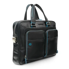 Сумка с отделением для ноутбука Piquadro Blue Square, черная фото