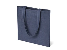 Сумка-шоппер джинсовая с широкими лямками Indigo, синяя фото