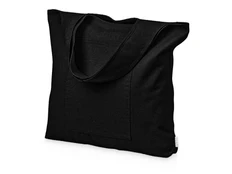 Сумка-шоппер из хлопка Vest, 340 г/м2, черная фото