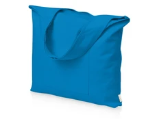 Сумка-шоппер из переработанного хлопка Revest, 320 г/м2, бирюзовая фото