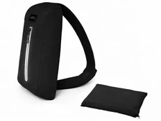 Сумка-слинг на одно плечо из водостойкого переработанного пластика Brand Charger Nomad, черная фото