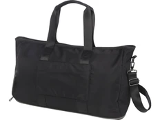 Сумка спортивная с возможностью расширения из переработанного материала Rhine, черная фото