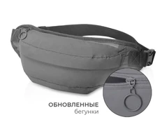 Сумка светоотражающая на пояс Neo Extra Reflect, серая фото