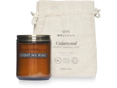 Свеча ароматическая Wellmark, коричневая фото