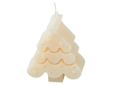 Свеча «Елочка», бежевая фото
