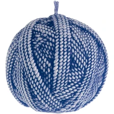 Свеча Kniteam, клубок, синяя фото