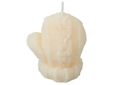 Свеча «Рукавичка», бежевая фото