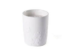 Свеча с цветочным ароматом Valerie Concept, белая фото