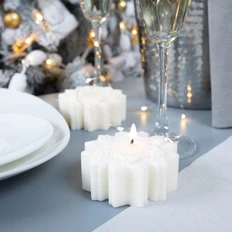Свеча Snowflame 1, белая фото
