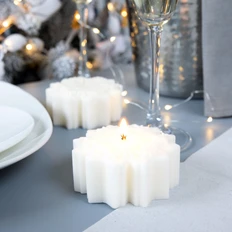 Свеча Snowflame 3, белая фото