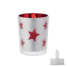 Свеча светодиодная чайная, красная фото