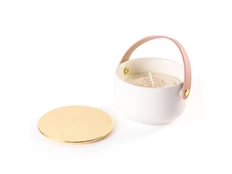 Свеча Valerie Concept, белая / розовая фото