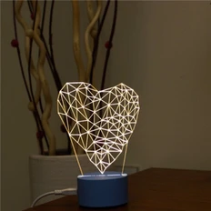 Светильник акриловый с гравировкой фото