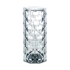 Светильник настольный беспроводной в форме цилиндра, прозрачный фото