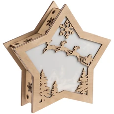 Светильник Xmas Mood, крафт фото