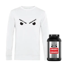 Свитшот Angry Coach «Нет! Не хватит», белый фото