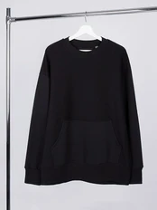 Свитшот оверсайз Manevr Vozduh, черный фото