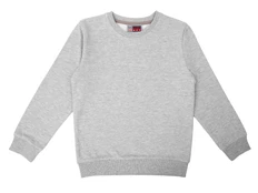 Свитшот детский с начесом US Basic Motion, серый меланж фото
