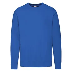 Свитшот мужской без начеса Fruit of the Loom Lightweight Set-in Sweat, ярко-синий фото