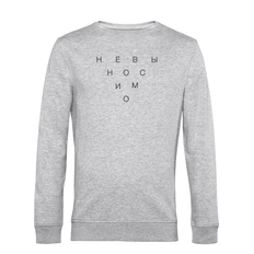 Свитшот «Невыносимо» Shirt Story, серый меланж фото