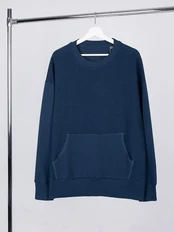 Свитшот оверсайз Manevr Vozduh, темно-синий фото