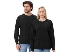 Свитшот оверсайз с рукавом реглан US Basic Belgrade, черный фото