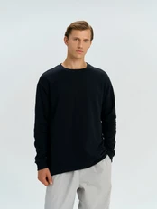 Свитшот оверсайз унисекс Molti Omnifit, черный фото