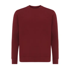 Свитшот унисекс из переработанного хлопка Iqoniq Etosha, бордовый фото