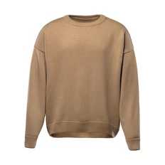 Свитшот вязаный оверсайз Knit Drop, песочный фото