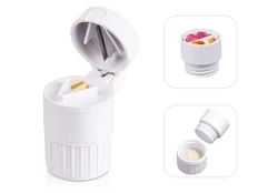 Таблетница-футляр для мелочей с измельчителем Avicenna, белый фото