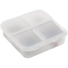 Таблетница Gesund, 4 отделения, белая фото