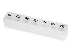 Таблетница One week, прозрачная фото