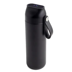 Термобутылка герметичная вакуумная с дисплеем Glory, 600 мл, черный фото