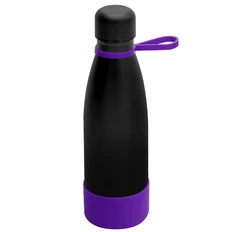 Термобутылка герметичная вакуумная Olivia To Go, черная / фиолетовая фото