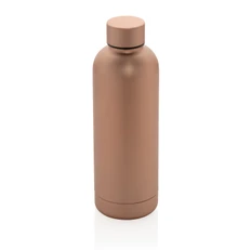 Термобутылка с двойными стенками XD Collection Impact, коричневая фото