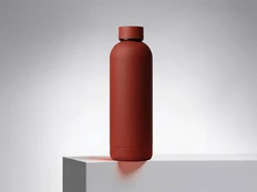Термобутылка с медной изоляцией Waterline Cask, soft-touch, тубус, 500 мл, красная фото
